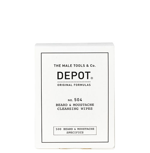 DEPOT504 - BEARD & MOUSTACHE CLEANSING WIPES
