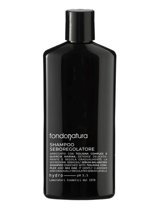 Shampoo Seboregolatore Fondo Natura per capelli grassi e cute con eccesso di sebo.